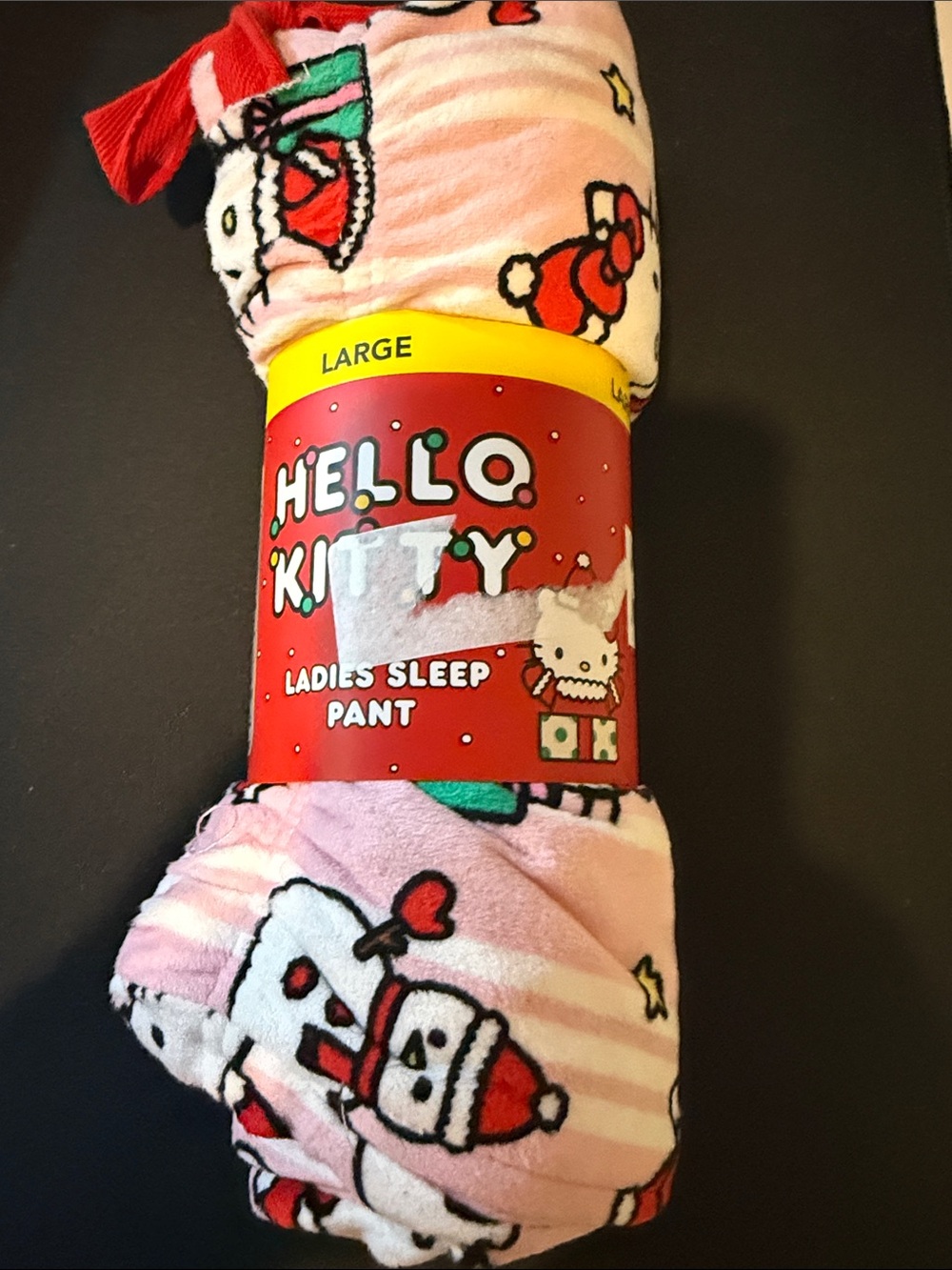 Hello Kitty Pink Holiday Fleece Sleep Pants